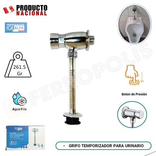 LLAVE URINARIO TEMPORIZADOR "ALFA"