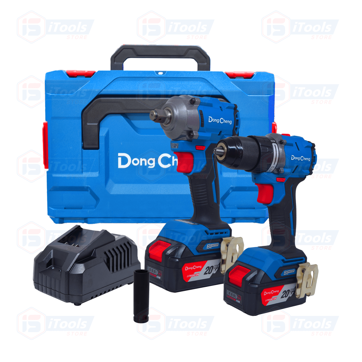 Combo taladro IANLAMBRICO percutor 60NM 2060 + LLAVE IMPACTO 1/2" 358 NM 20v 4ah brushless DONGCHENG