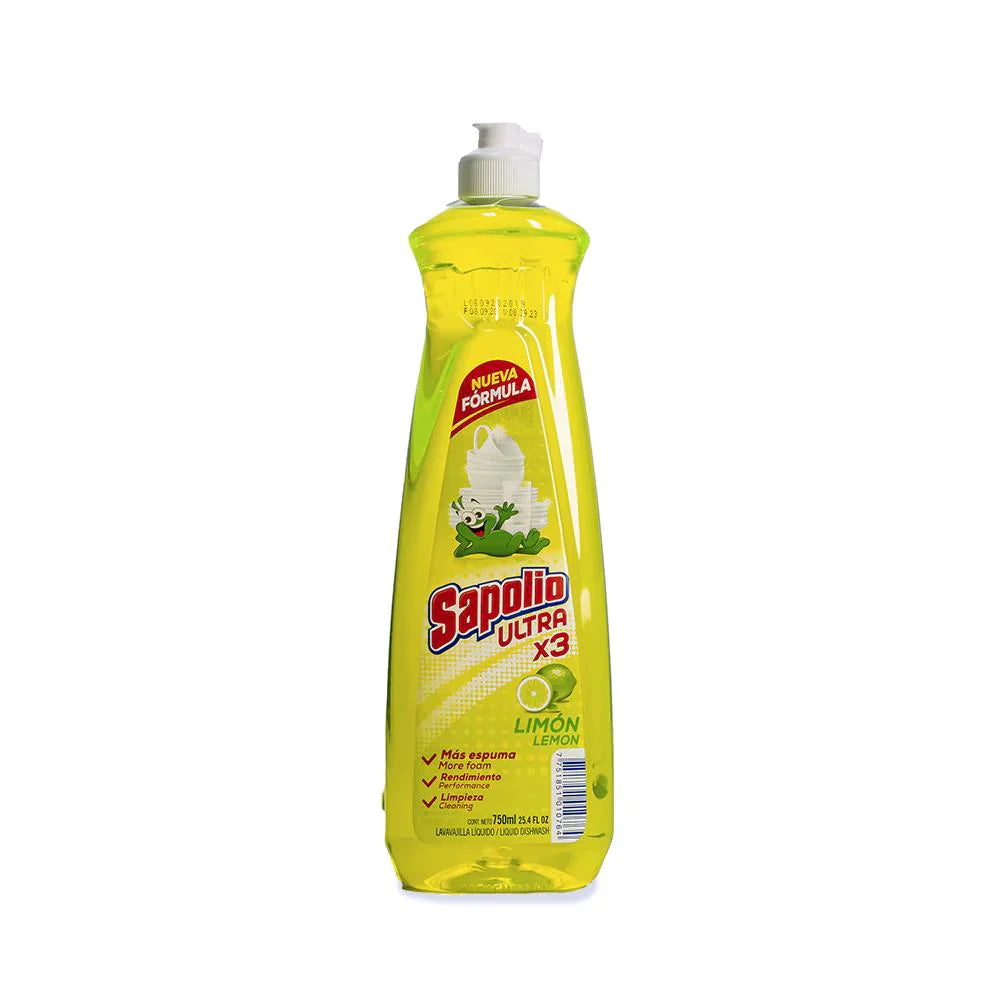 LAVAVAJILLA LIQUIDA LIMON 500ML "SAPOLIO"