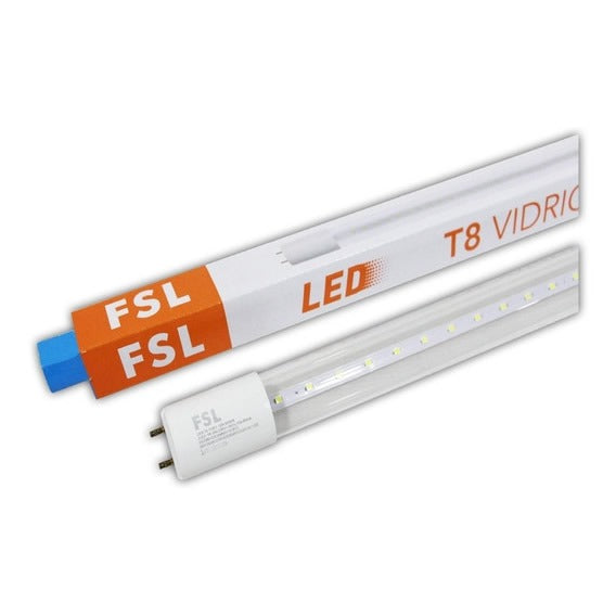 FLUORESCENTE LED 18W FOSHAN CON SENSOR 1,2MTS T8 6500K 240V BLANCA