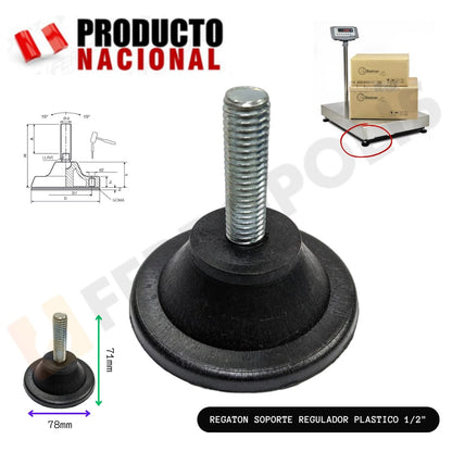 REGATON SOPORTE NIVELADOR PLASTICO 1/2"