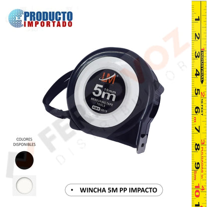 WINCHA 5M PP IMPACTO B/N