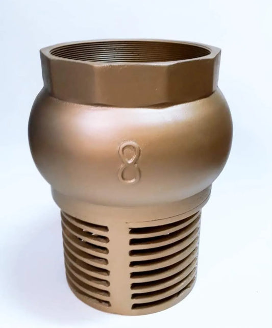 LLAVE CHECK PIE BRONCE 8" REJILLA "NACIONAL"