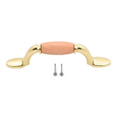 TIRADOR PLASTICO DORADO ROSADO INC. TORNILLO
