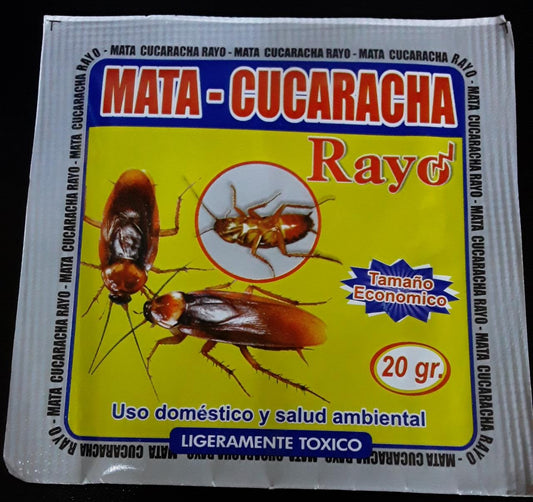 INSECTICIDA MATA CUCARACHA 20 gr "RAYO"