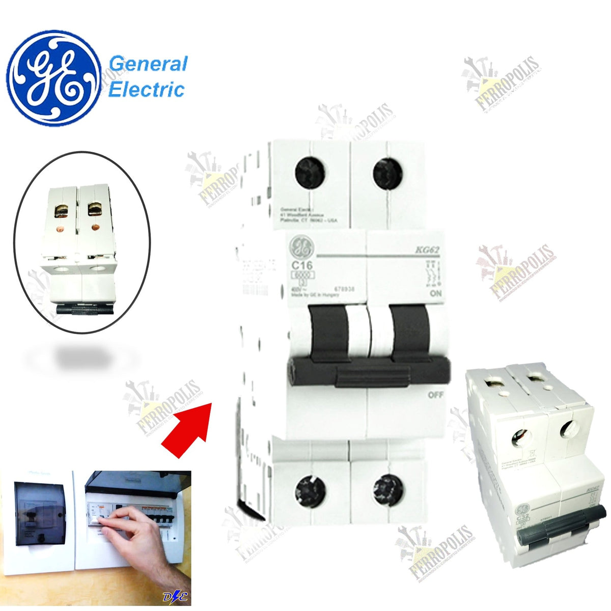 LLAVE TERMICA 20A "GENERAL ELECTRIC"