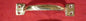 TIRADOR PARCHE CUADRADO BRONCE GRANDE 14CM  INC. TORNILLOS