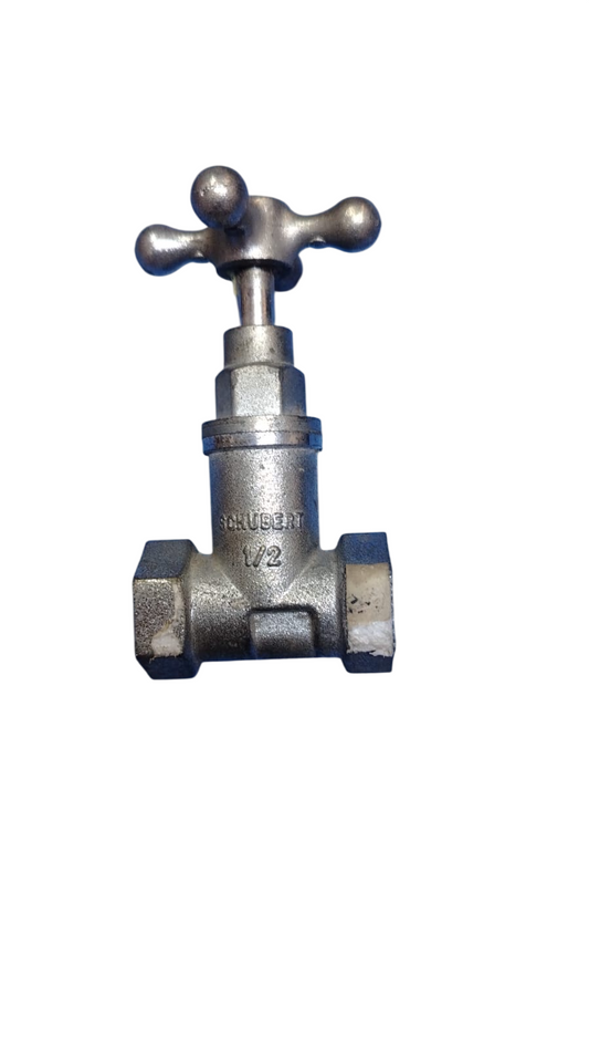 LLAVE PASO COMPUERTA METAL 1/2" "SCHUBERT"
