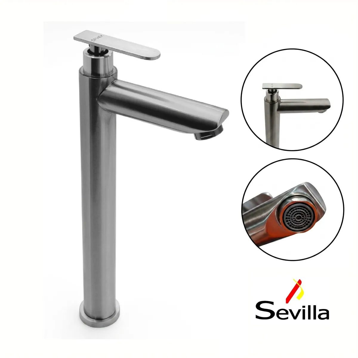 CAÑO OVALIN ACERO INOX SEVILLA (30CM)