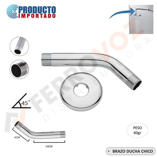 BRAZO DUCHA METAL CHICO 60GR