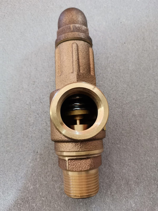 VALVULA SEGURIDAD BRONCE 1 x 1  40 psi