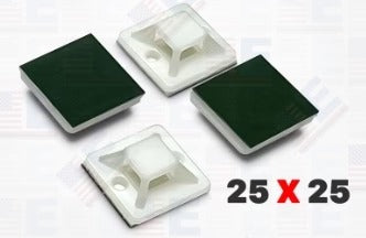 PORTACINTILLO ADHESIVO 25 X 25 CREMA " TKL " (10 PCS)
