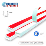 CANALETA PVC 10 X 15 C/PEGAMENTO