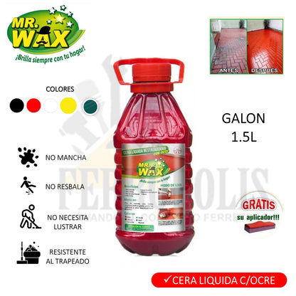 CERA MR WAX OCRE ROJO 1.5L