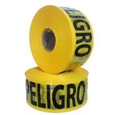 CINTA GENTE TRABAJANDO AMARILLA "PELIGRO NO PASAR" ( 200 mt )