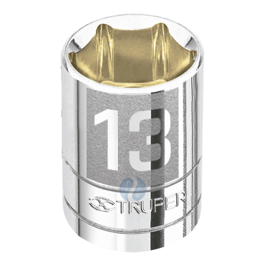 DADO TUBULAR HEXAGONAL ENCASTRE 3/8 "13mm" TRUPER