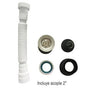 TRAMPA FLEXIBLE CORRUGADA PVC 1 1/4" - 1 1/2" "ALFA"