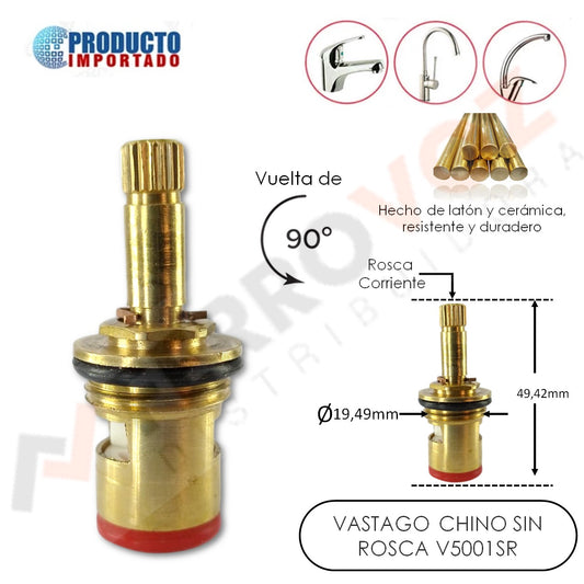 VASTAGO CHINO S/R "IMPORTADO" HILO FINO  49.25MM X 18.56MM