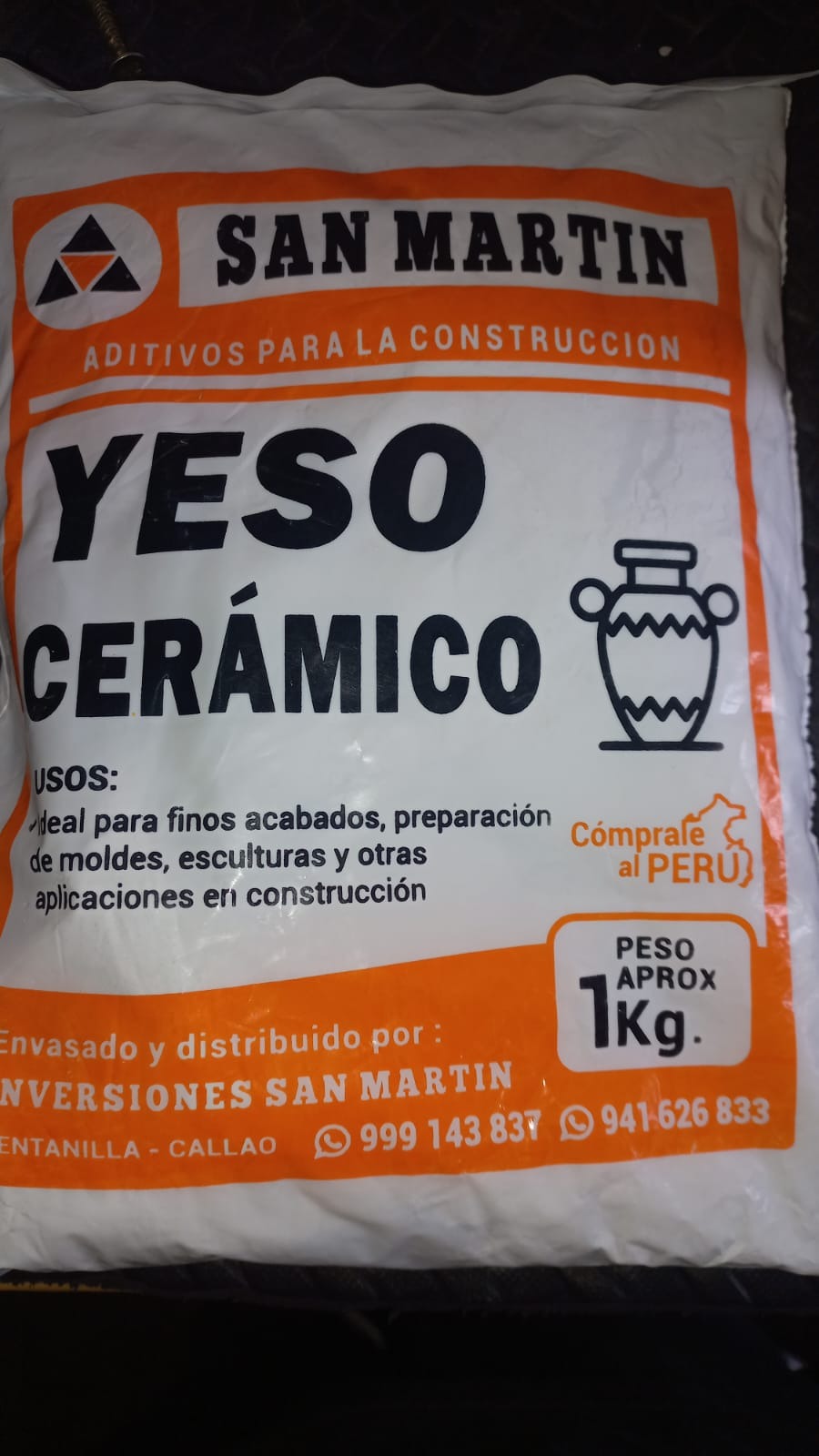 YESO CERAMICO 1KG "COMERCIAL"