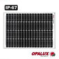 PANEL SOLAR 100W 1200-554-30MM OPALUX PANEL SOLAR DE 100W 1200-554-30MM "OPALUX" VOLT.DE TRABAJO 12VDC 5.41AMP IP-67