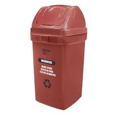 TACHO  ECOLOGRICO 75LT MARRON  "BASA"