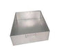 BANDEJA DE FIERRO ALUZING - 60CM X 60CM X 15CM - ESP 0.5MM CON 4 ASAS