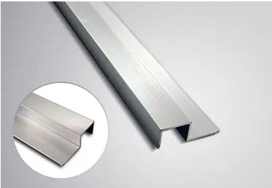PERFIL DE ALUMINIO TIPO “P” 10mm x 2.4MT