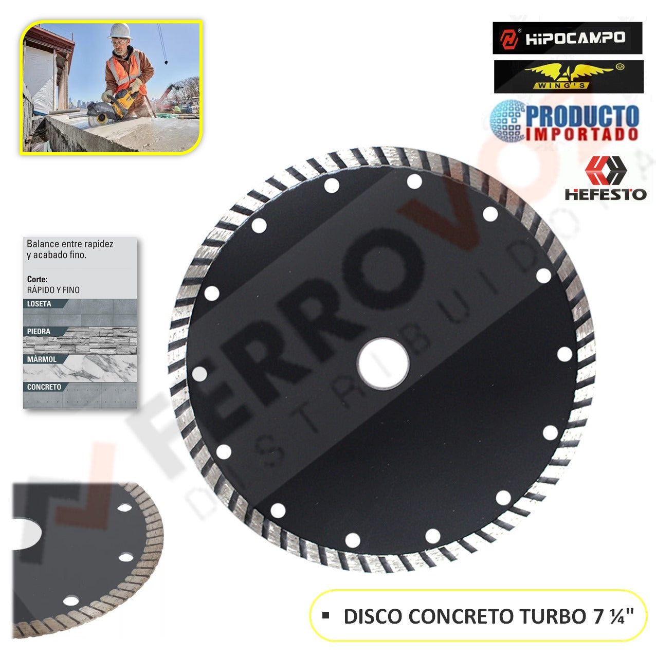 DISCO CONCRETO TURBO 7 1/4"