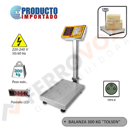 BALANZA 300 KG "TOLSEN"