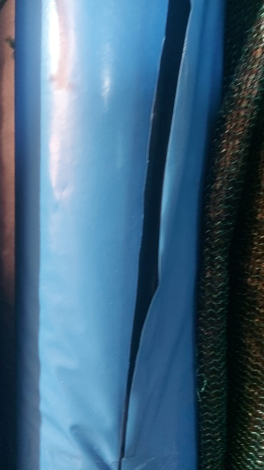 MANGA PLASTICA AZUL/NEGRO 1.50 X 50 MTS -6 MICRAS