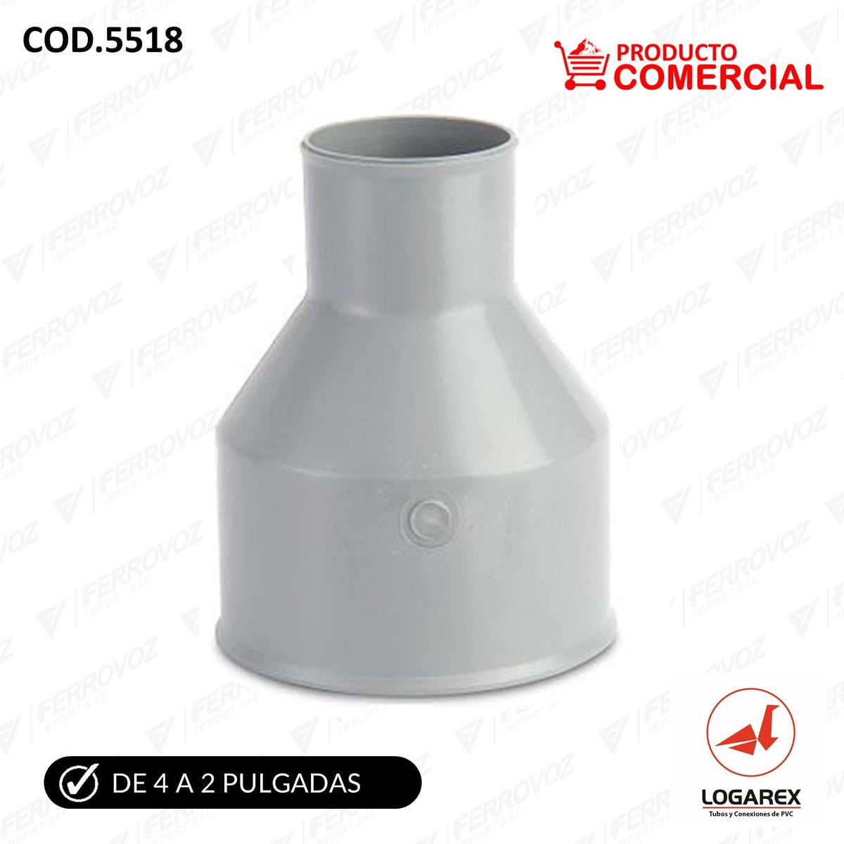 REDUCCION DESAGUE 4" A 3""COMERCIAL"