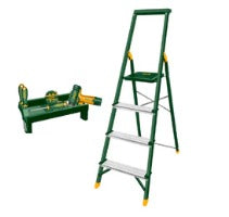 ESCALERA ALUMINIO 4 PASOS C/BANDEJA "JADEVER"