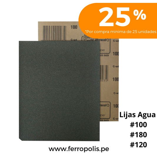 LIJA AGUA # 100 ( x UND )