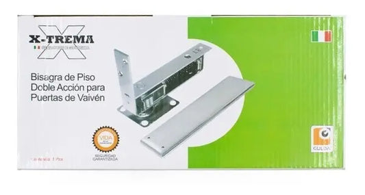 BISAGRA VAIVEN PISO DOBLE ACCION ACERO "X-TREMA"