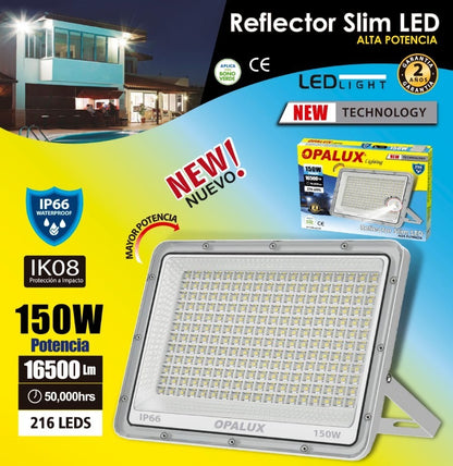REFLECTOR SLIM LED  150W "OPALUX"