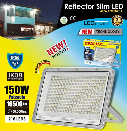 REFLECTOR SLIM LED  150W "OPALUX"