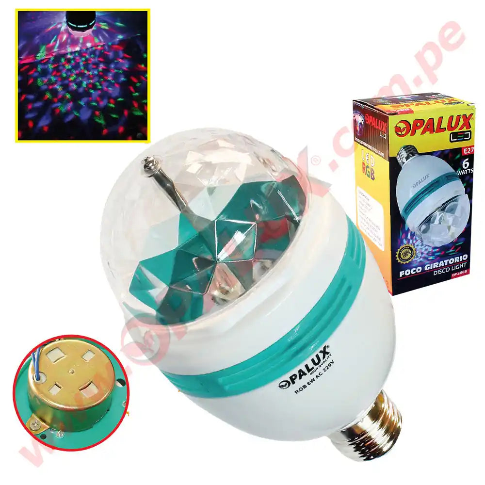 FOCO DISCOTECA 6W GIRATORIO "OPALUX"