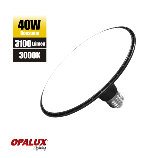 LUMINARIA OVNI DESMONTABLE 40 W  "OPALUX"