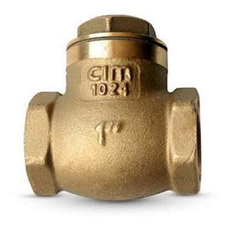 LLAVE CHECK BRONCE 1" "CIM VALVE"