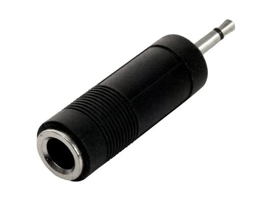 ADAPTADOR AUDIO AUDICULAR STEREO JACK 3.5 mm HEMBRA 6.35mm