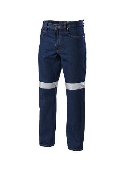 PANTALON JEAN CON CINTA REFLECTIVA