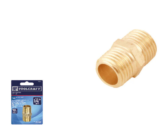 ACOPLADOR LATON MACHO 1/4" "TOOLCRAFT"