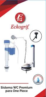 ACCESORIO COMPLETO INODORO ( BOTON MIXTO ) 7/8" "ECKOGRIF"