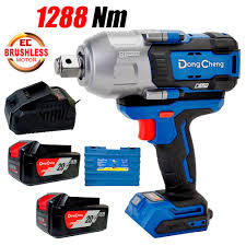 LLAVE IMPACTO INALAMBRICA 1288 NM CAÑO CORTO 3/4" 5 AH DONGCHENG