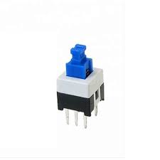 INTERRUPTOR SWITCH PULSADOR MINI AZUL 6 POLOS