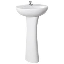 LAVATORIO MANANTIAL CON PEDESTAL UNIVERSAL "TREBOL"