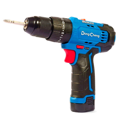 TALADRO ATORNILLADOR INALAMBRICO 12 V BL/2A/H 35Nm 3/8"" DC " DONGCHENG"