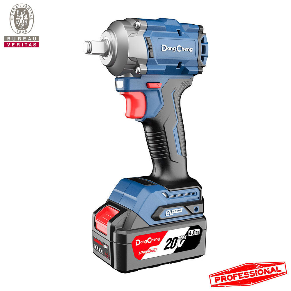 LLAVE IMPACTO INALAMBRICA 358 NM CAÑO CORTO 1/2" 4 AH DONGCHENG