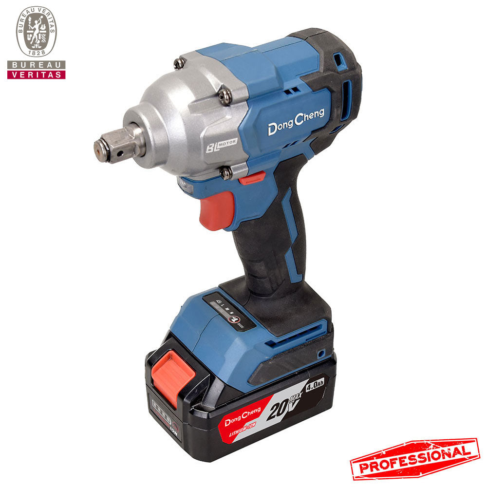 LLAVE IMPACTO INALAMBRICA 480 NM CAÑO CORTO 1/2" 5 AH DONGCHENG