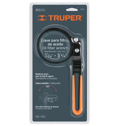 LLAVE P/FILTRO BANDA METALICA 3.1/4" - 3.3/4" "TRUPER"